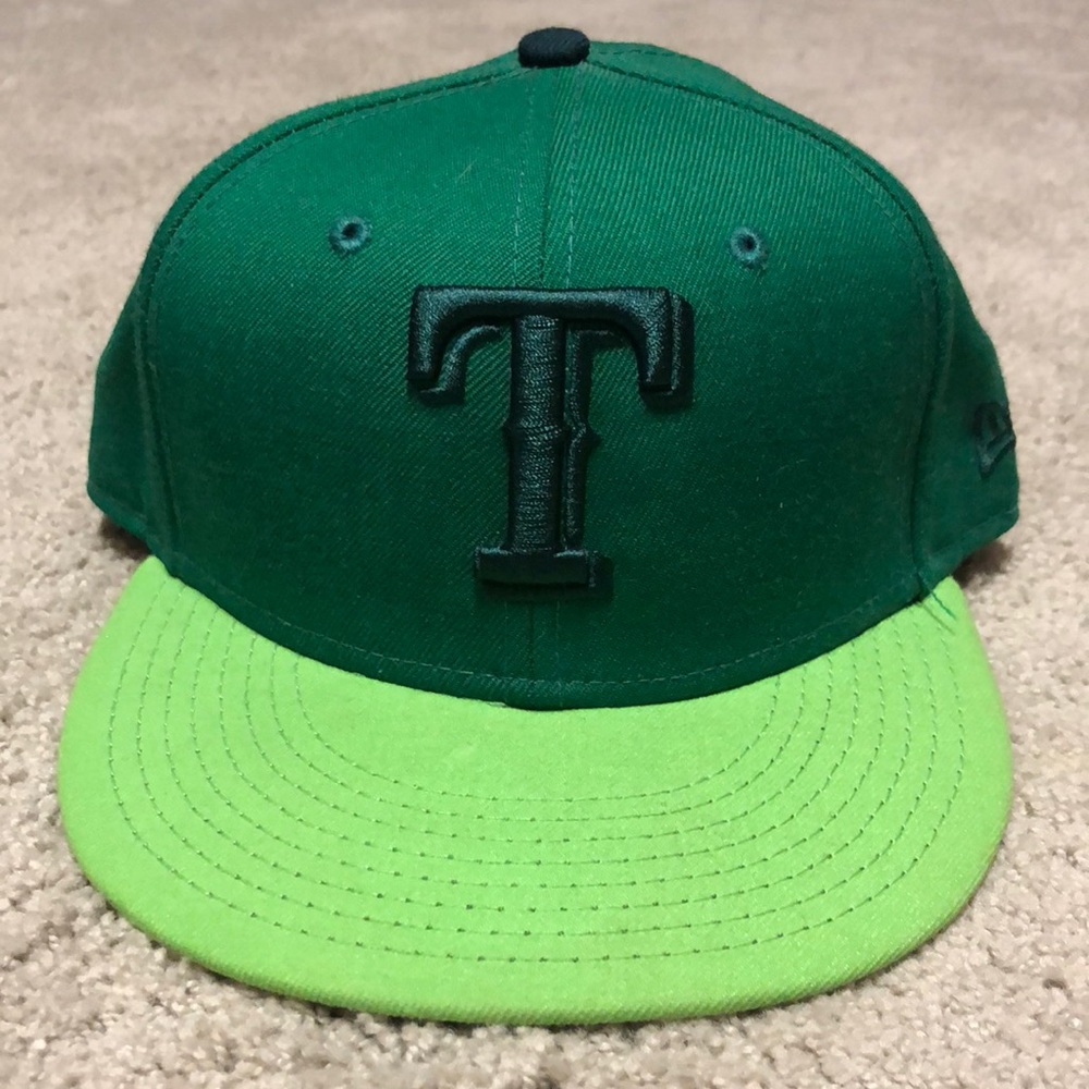 New Era Green Texas Rangers hat